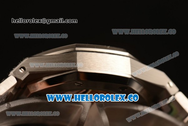 Audemars Piguet Royal Oak Clone AP Calibre 3120 Automatic Steel Case with Black Dial and Steel Bracelet (EF) - Click Image to Close
